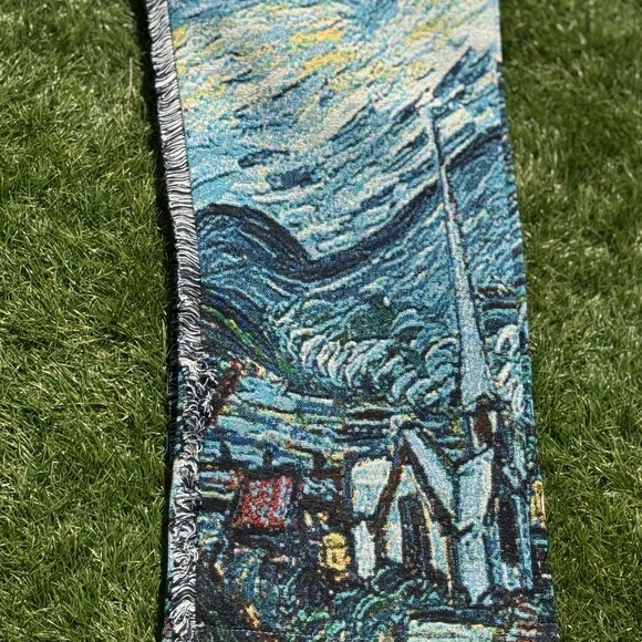 Rebel Vengeance Starry Night Tapestry Cargo Pants Size 32 Artistic Streetwear - Picture 11 of 16